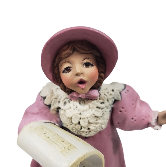 Victorian Ceramic Figurines Family Christmas Carolers Singers Decor Display - Picture 12 of 14